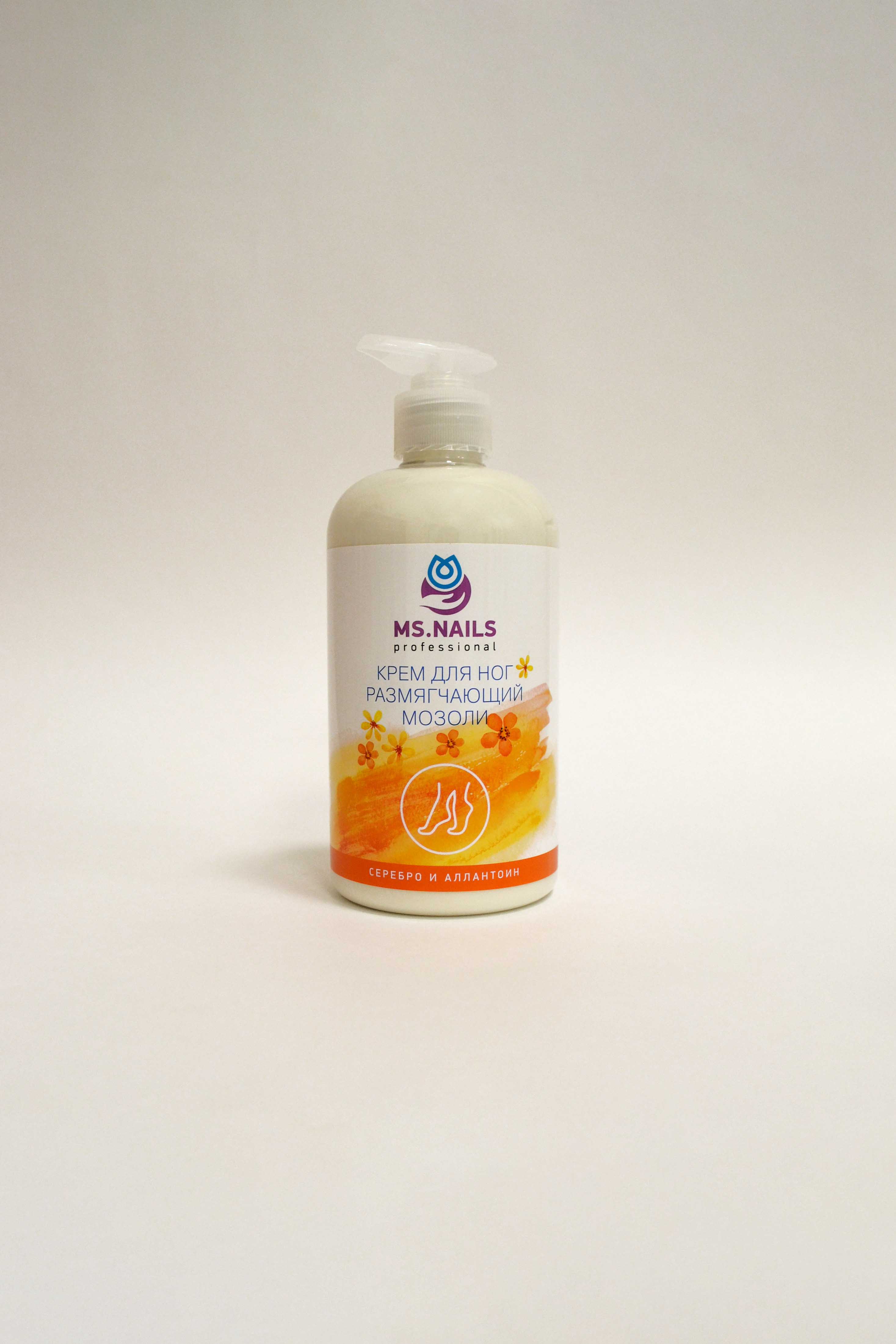 Крем для ног размягчающий мозоли MS NAILS, 500 мл, 1 шт/упк